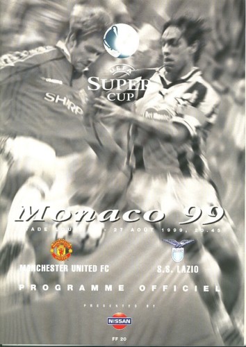 Program from Uefa SuperCup 1999