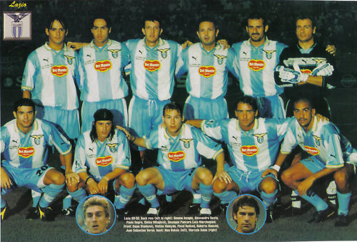 Lazio Cup Winners Cup starting Eleven